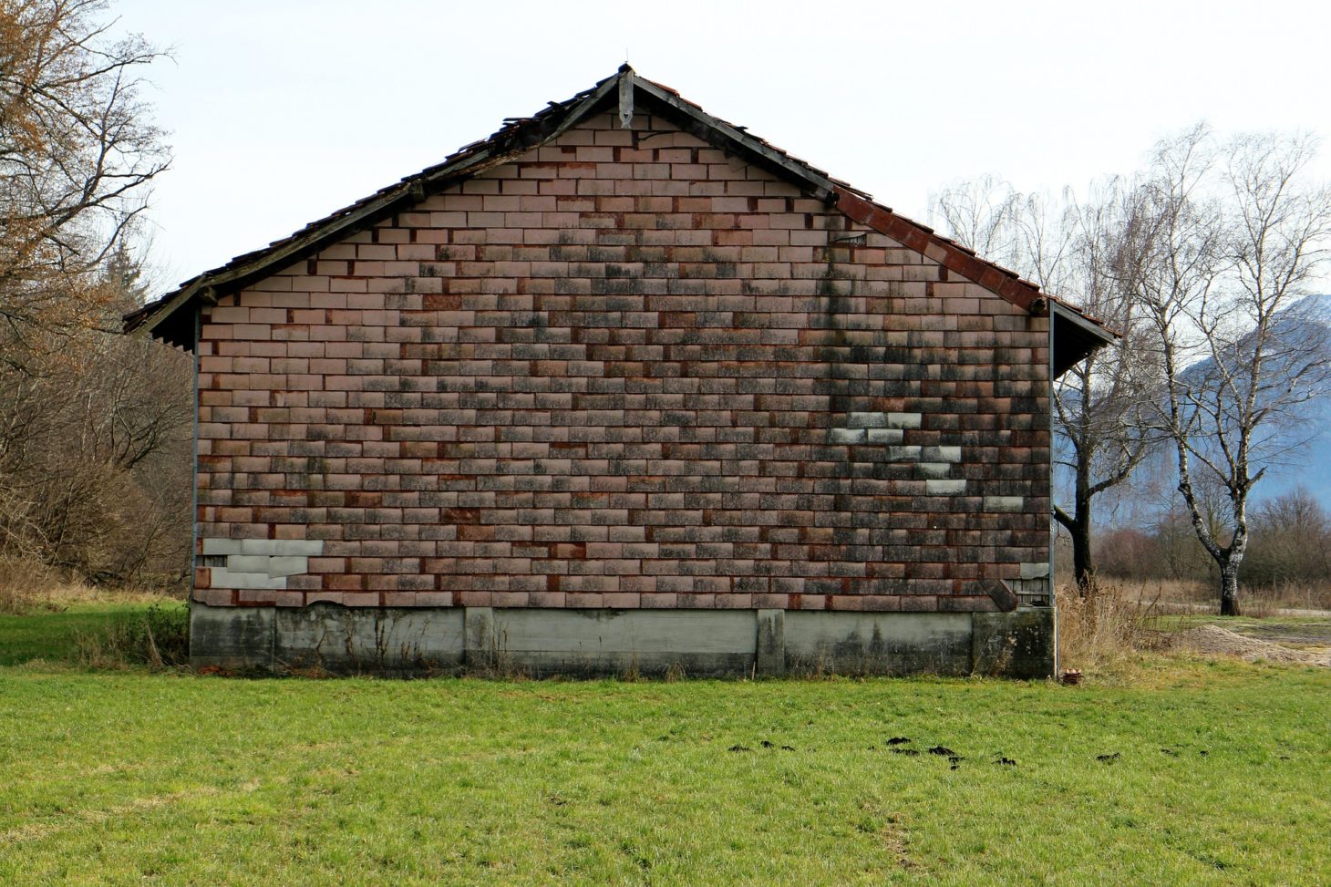gable end of the house
