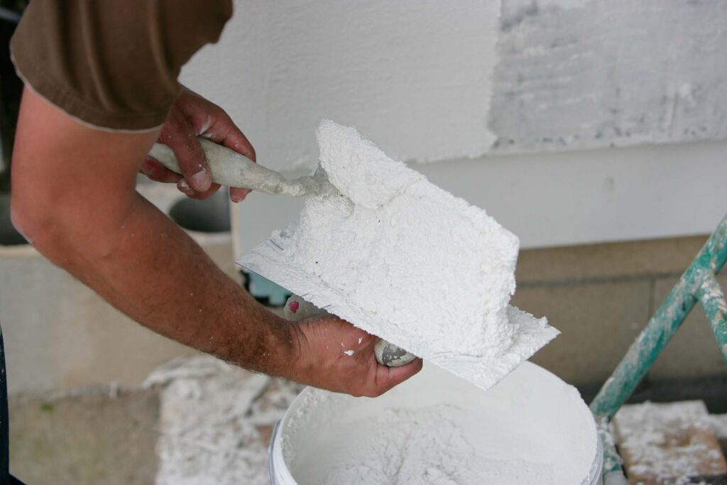 Exterior Wall Pebbledash Painting