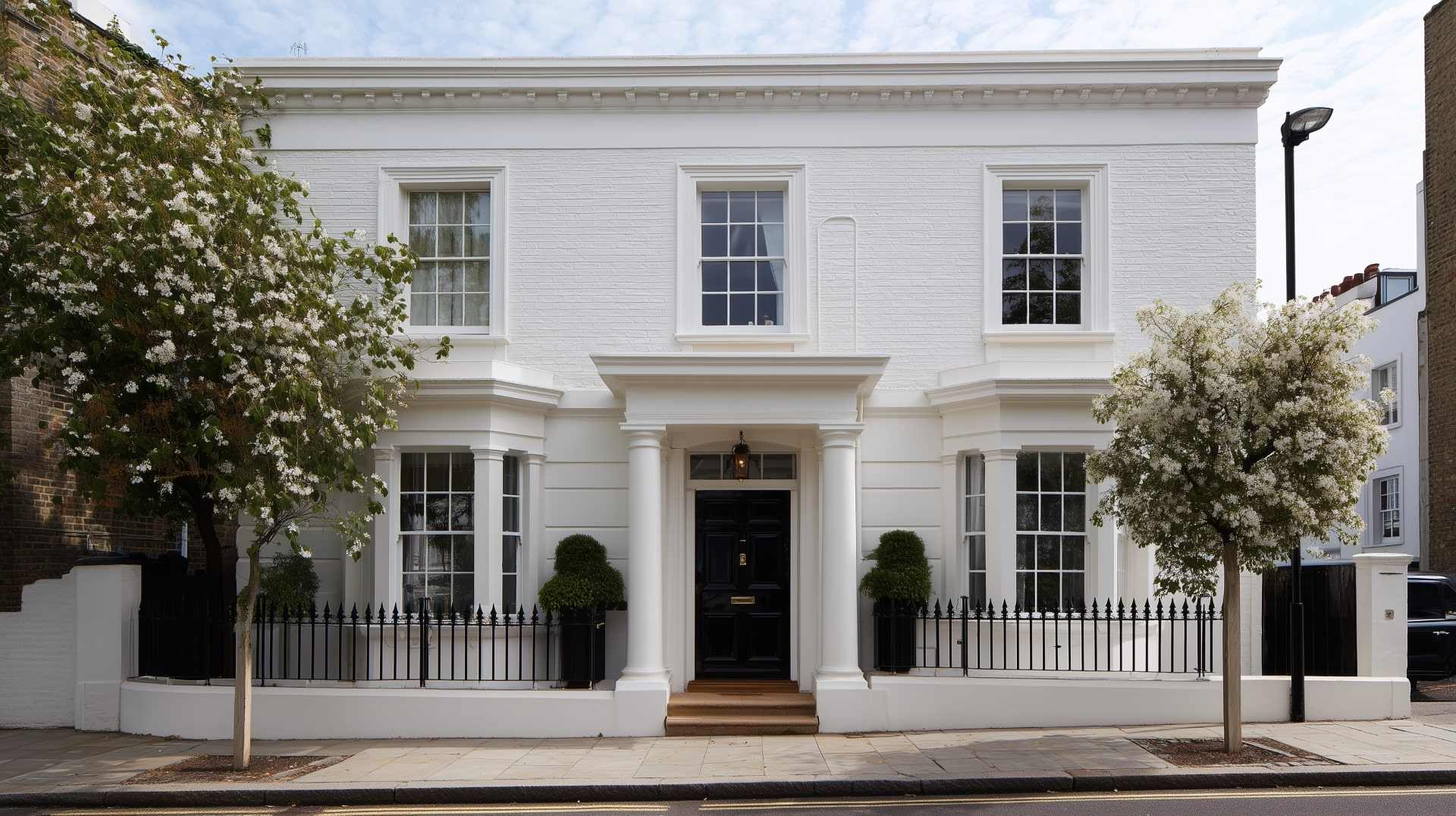 Elegant home exterior showcasing cavity wall insulation for improved energy efficiency and comfort.