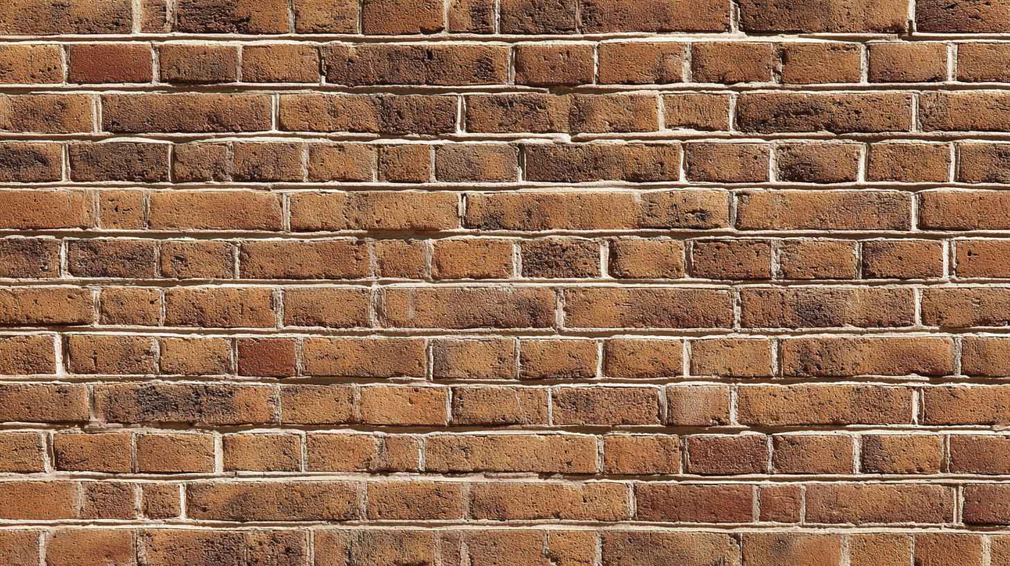 Dry brick wall restored after fixing a Water Leak, showing clean and even brickwork finish.